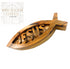 Olive Wood Paper Weight Fish With Jesus